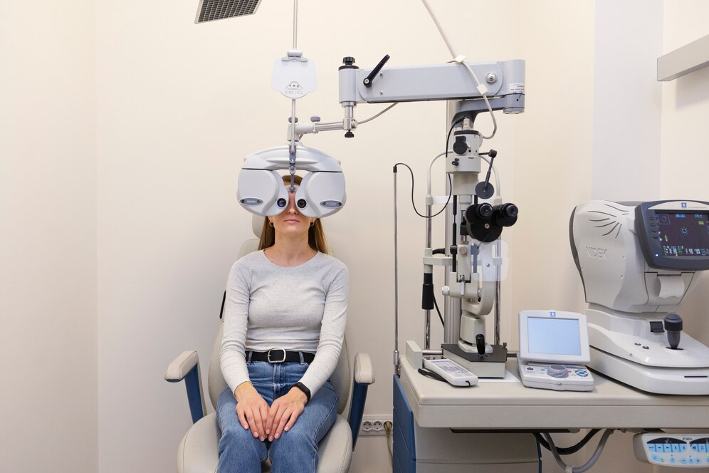 Equipamiento oftalmológico moderno en la clínica